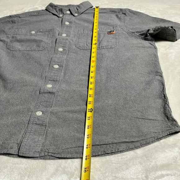 Duluth Trading 40 Grit Workwear Shirt Men's L Short Sleeve Button Up Textured - Picture 7 of 8